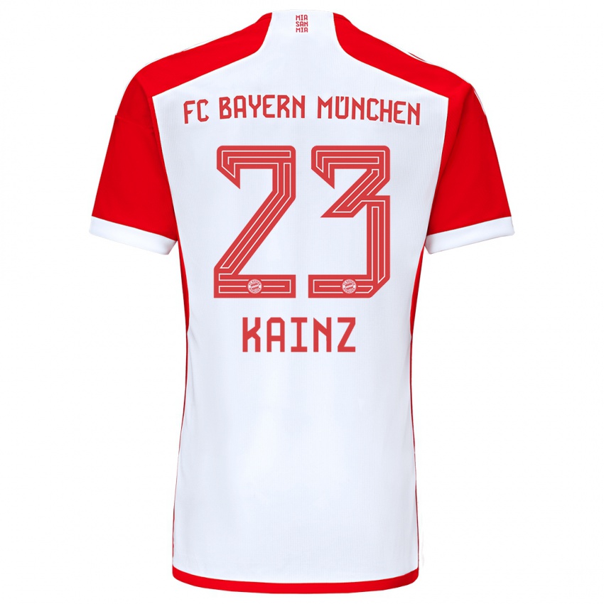 Dame Manuel Kainz #23 Rød Hvit Hjemmetrøye Drakt Trøye 2023/24 Skjorter T-Skjorte