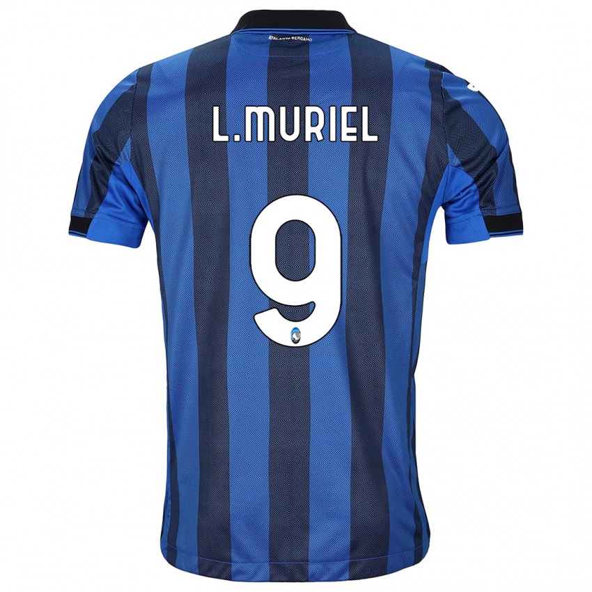 Dame Luis Muriel #9 Svart Blå Hjemmetrøye Drakt Trøye 2023/24 Skjorter T-Skjorte