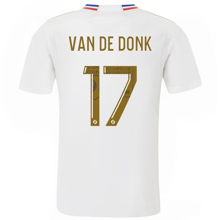 Dame Danielle Van De Donk #17 Hvit Hjemmetrøye Drakt Trøye 2023/24 Skjorter T-Skjorte
