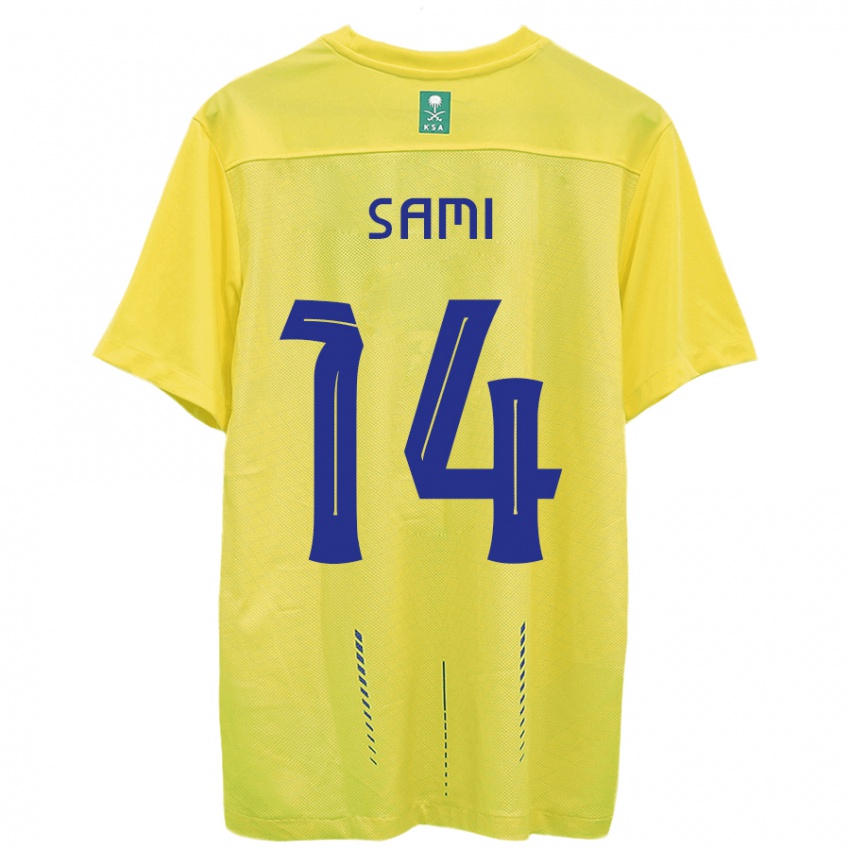 Dame Sami Al-Najei #14 Gul Hjemmetrøye Drakt Trøye 2023/24 Skjorter T-Skjorte