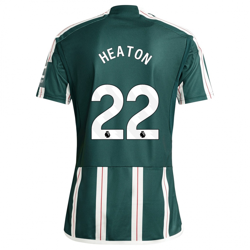 Dame Tom Heaton #22 Mørk Grønn Bortetrøye Drakt Trøye 2023/24 Skjorter T-Skjorte