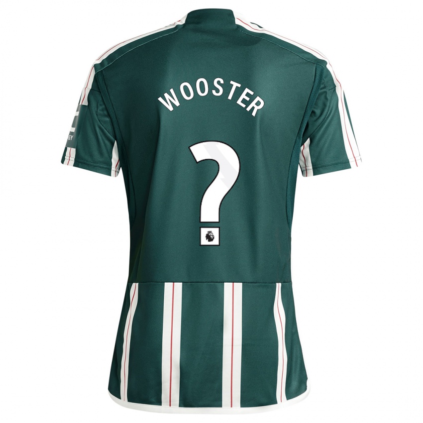 Dame Tom Wooster #0 Mørk Grønn Bortetrøye Drakt Trøye 2023/24 Skjorter T-Skjorte