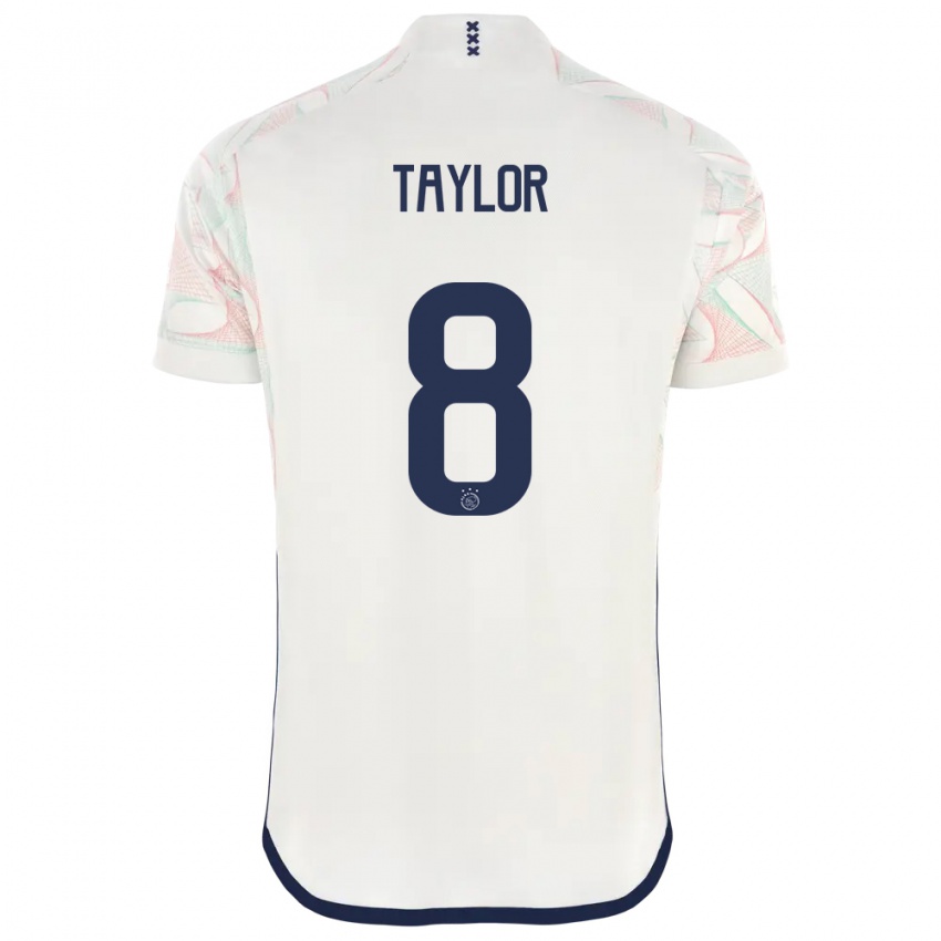 Dame Kenneth Taylor #8 Hvit Bortetrøye Drakt Trøye 2023/24 Skjorter T-Skjorte