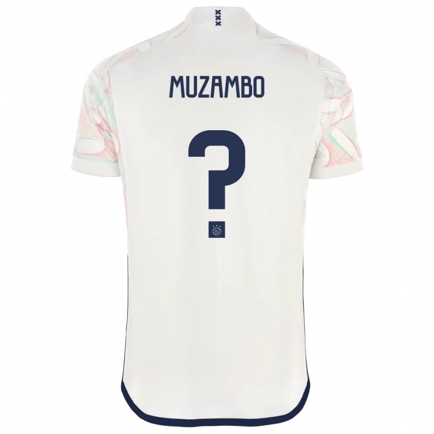 Dame Stanis Idumbo Muzambo #0 Hvit Bortetrøye Drakt Trøye 2023/24 Skjorter T-Skjorte