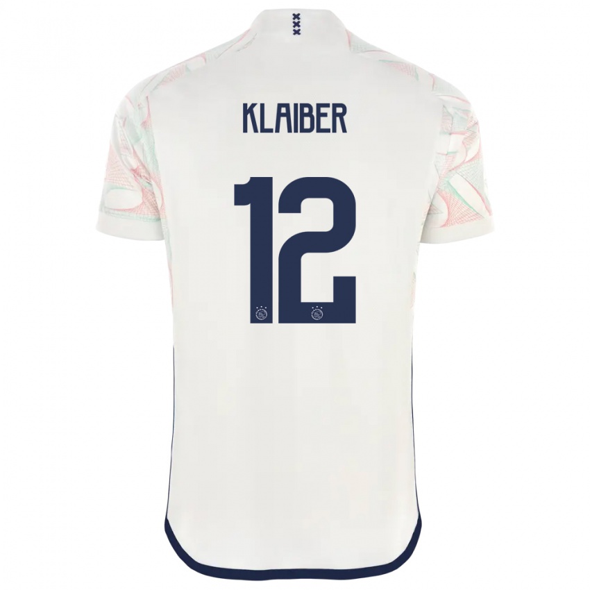Dame Sean Klaiber #12 Hvit Bortetrøye Drakt Trøye 2023/24 Skjorter T-Skjorte