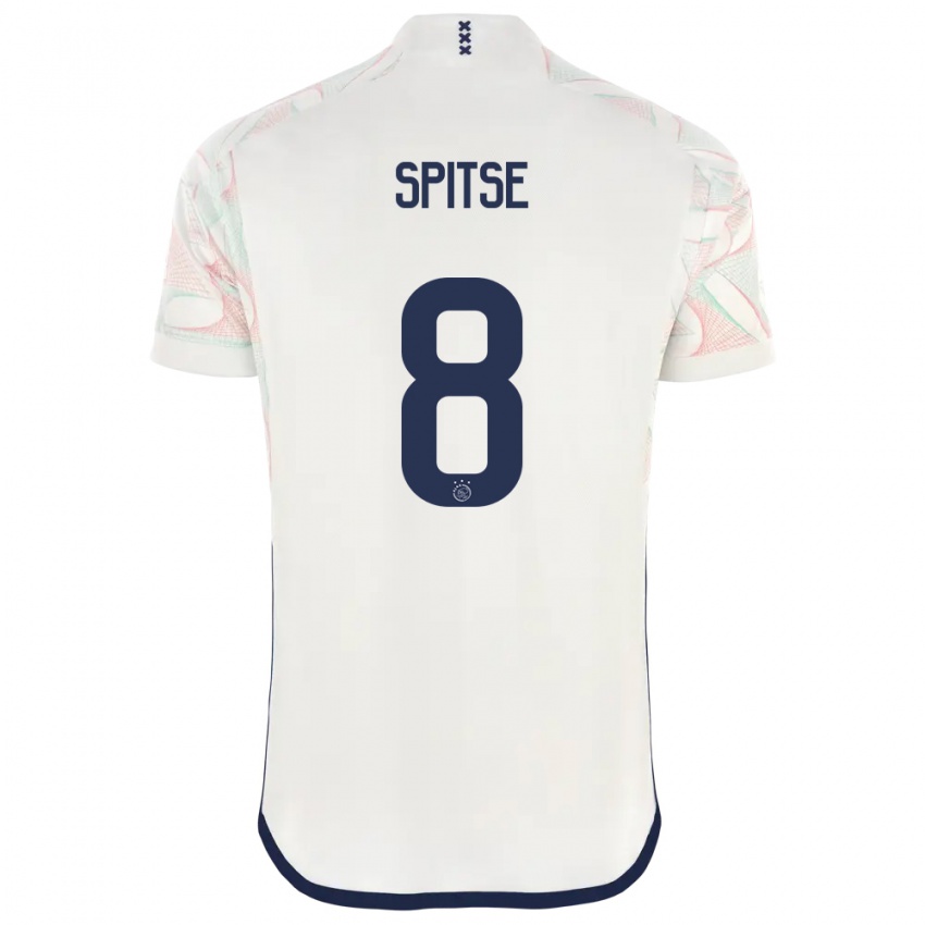 Dame Sherida Spitse #8 Hvit Bortetrøye Drakt Trøye 2023/24 Skjorter T-Skjorte