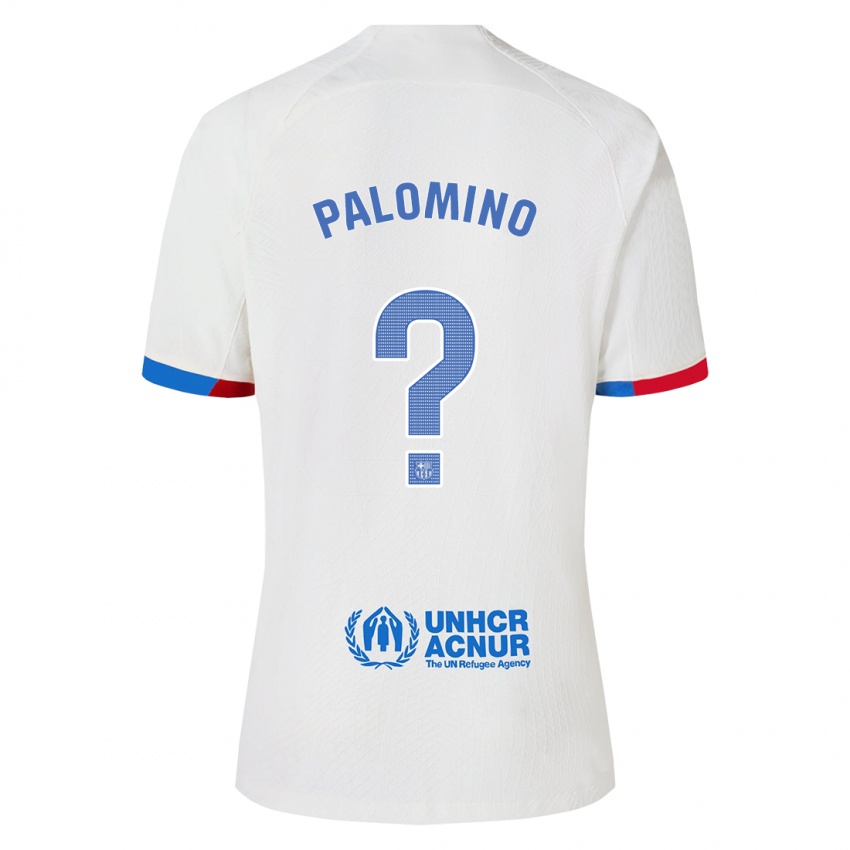 Dame Oriol Palomino #0 Hvit Bortetrøye Drakt Trøye 2023/24 Skjorter T-Skjorte
