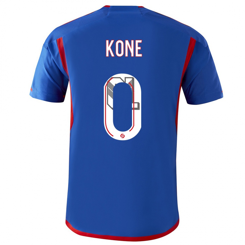 Dame Youssouf Kone #0 Blå Rød Bortetrøye Drakt Trøye 2023/24 Skjorter T-Skjorte