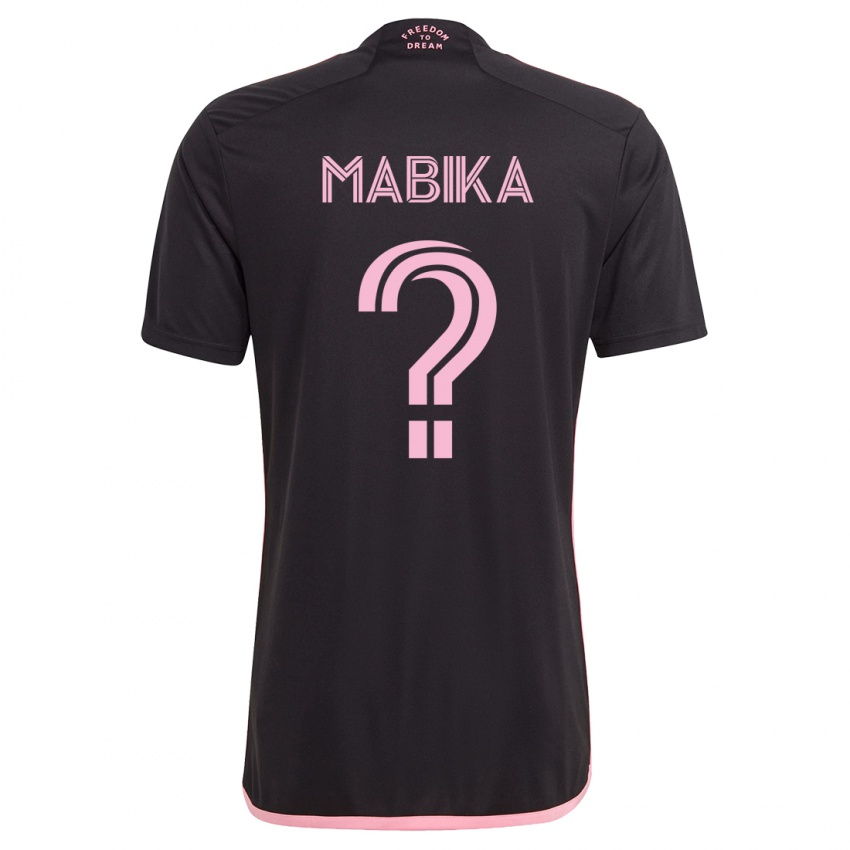 Dame Aimé Mabika #0 Svart Bortetrøye Drakt Trøye 2023/24 Skjorter T-Skjorte