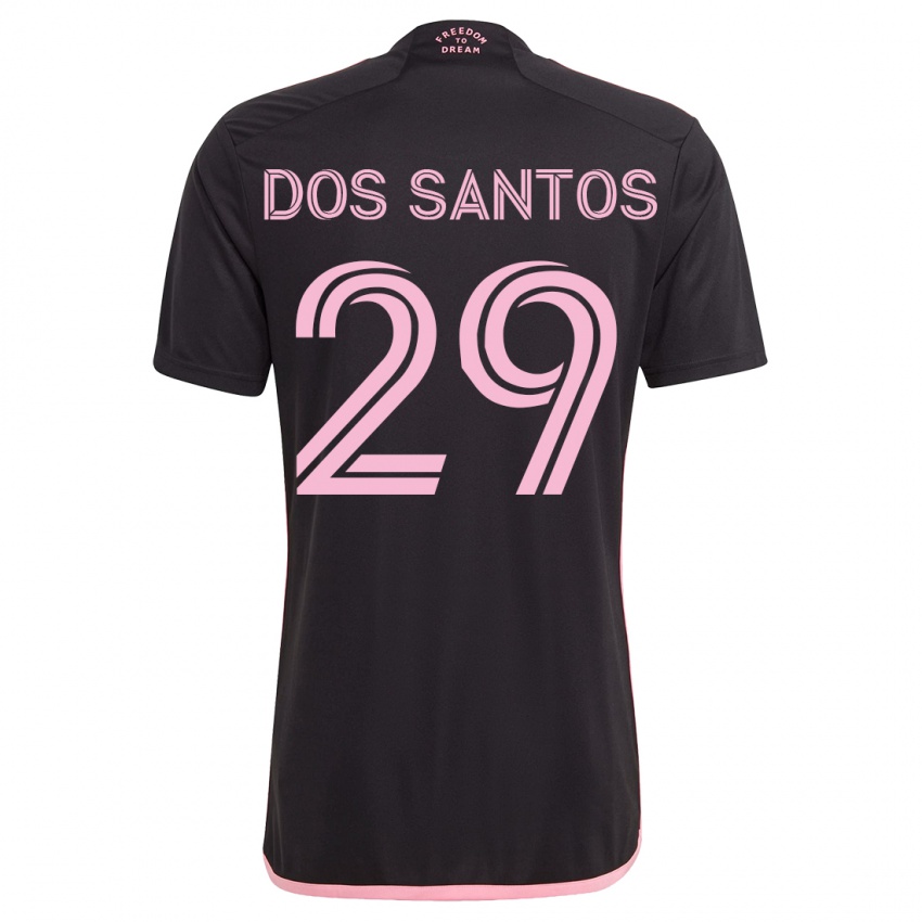 Dame Cj Dos Santos #29 Svart Bortetrøye Drakt Trøye 2023/24 Skjorter T-Skjorte