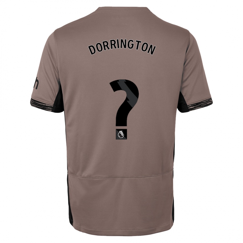 Dame Alfie Dorrington #0 Mørk Beige Tredje Sett Drakt Trøye 2023/24 Skjorter T-Skjorte