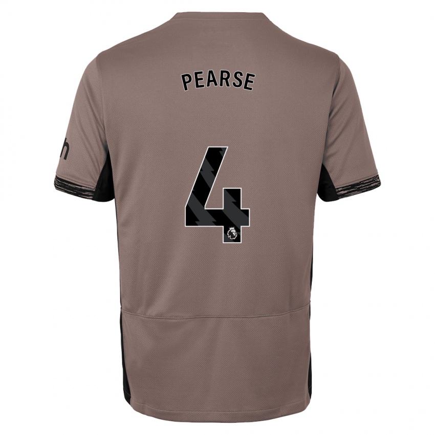 Dame Gracie Pearse #4 Mørk Beige Tredje Sett Drakt Trøye 2023/24 Skjorter T-Skjorte