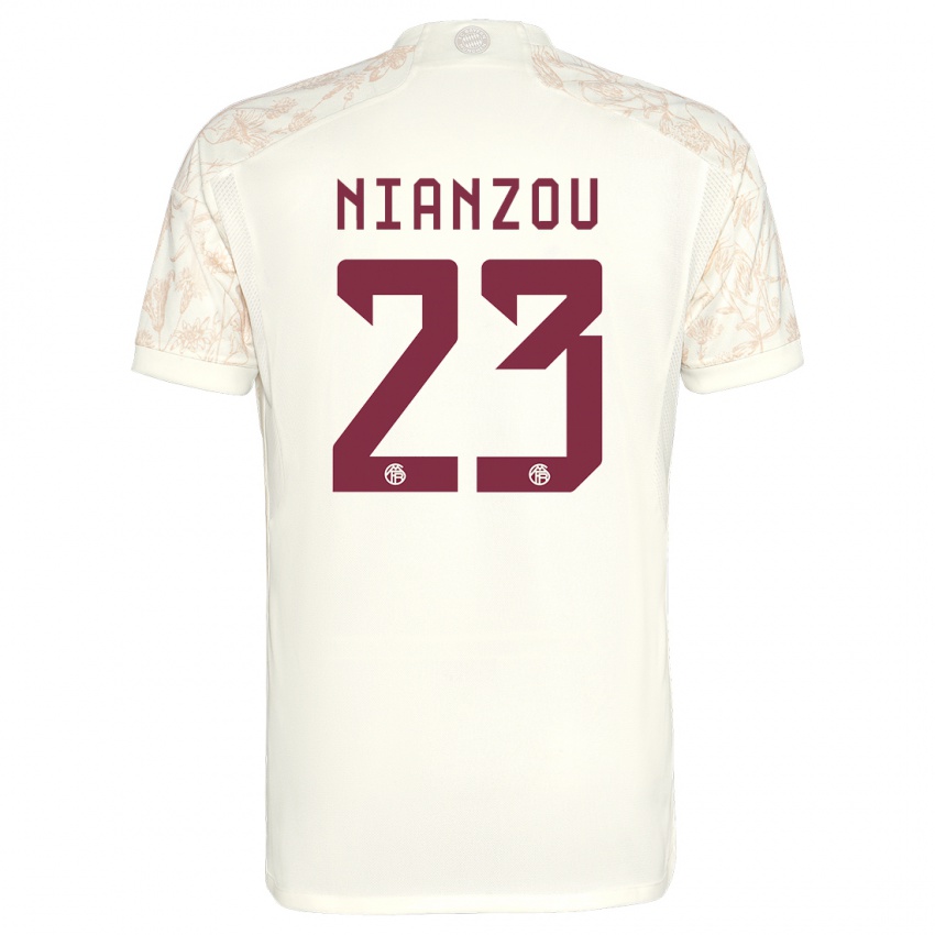 Dame Tanguy Nianzou #23 Off White Tredje Sett Drakt Trøye 2023/24 Skjorter T-Skjorte