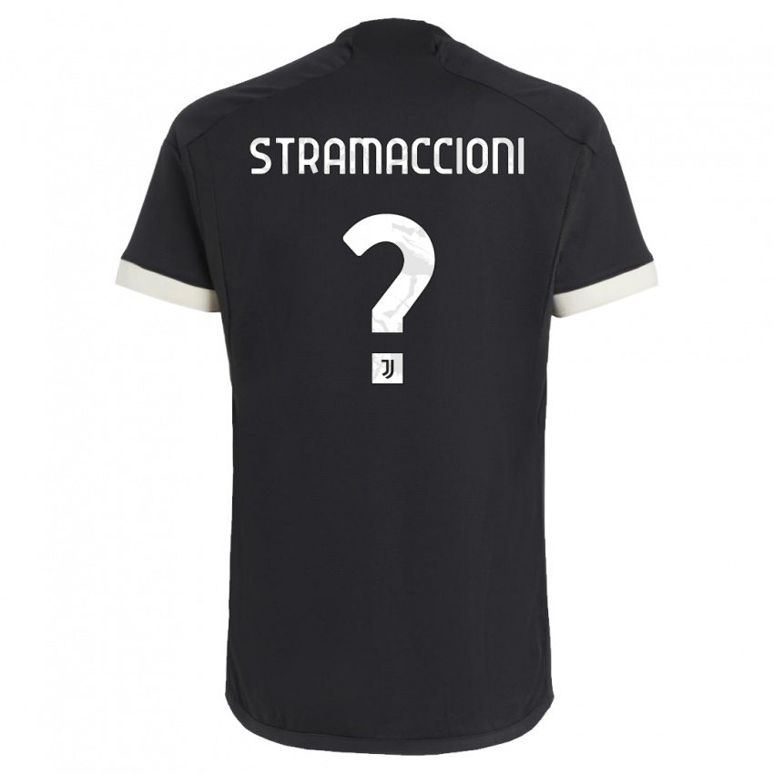 Dame Diego Stramaccioni #0 Svart Tredje Sett Drakt Trøye 2023/24 Skjorter T-Skjorte