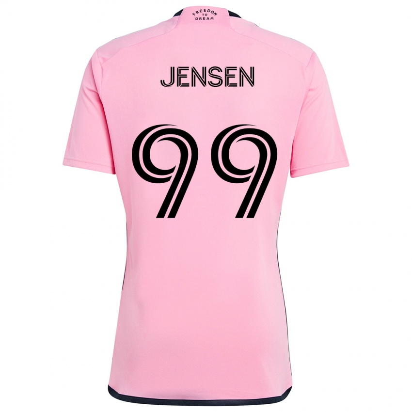 Barn Cole Jensen #99 Rosa Hjemmetrøye Drakt Trøye 2024/25 Skjorter T-Skjorte