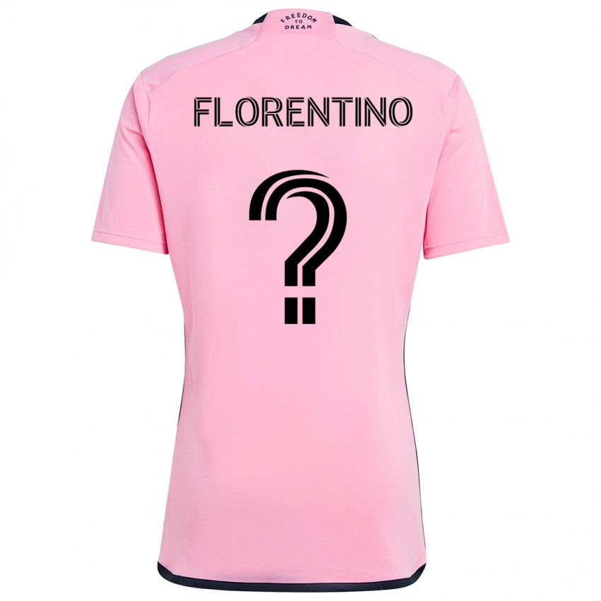 Barn Gabriel Florentino #0 Rosa Hjemmetrøye Drakt Trøye 2024/25 Skjorter T-Skjorte