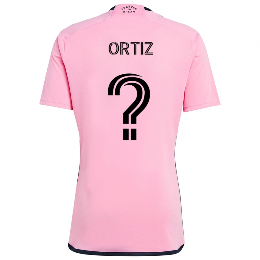 Barn Cristian Ortiz #0 Rosa Hjemmetrøye Drakt Trøye 2024/25 Skjorter T-Skjorte