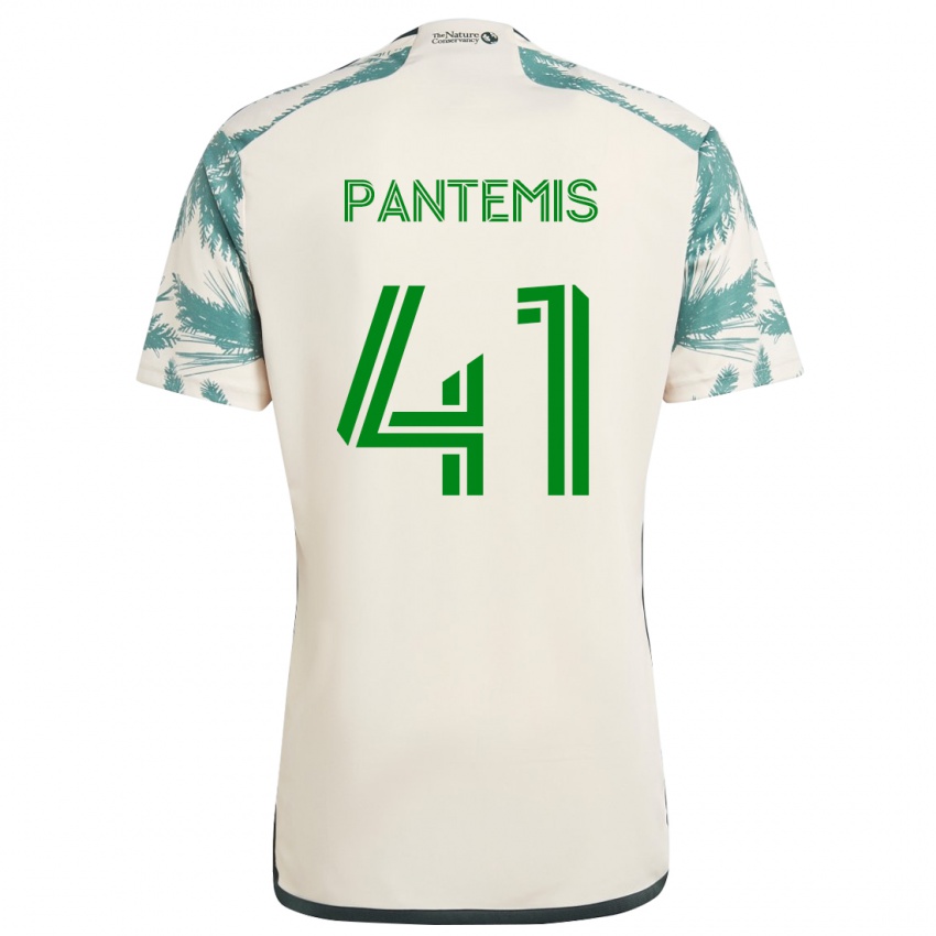 Barn James Pantemis #41 Beige Brun Bortetrøye Drakt Trøye 2024/25 Skjorter T-Skjorte