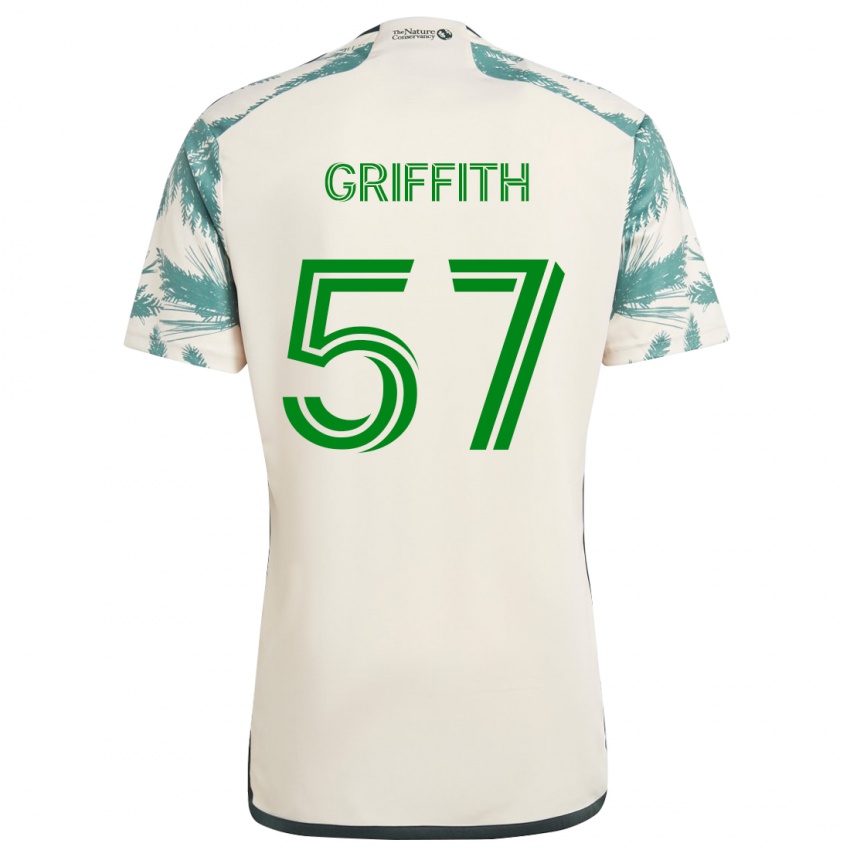 Barn Víctor Griffith #57 Beige Brun Bortetrøye Drakt Trøye 2024/25 Skjorter T-Skjorte