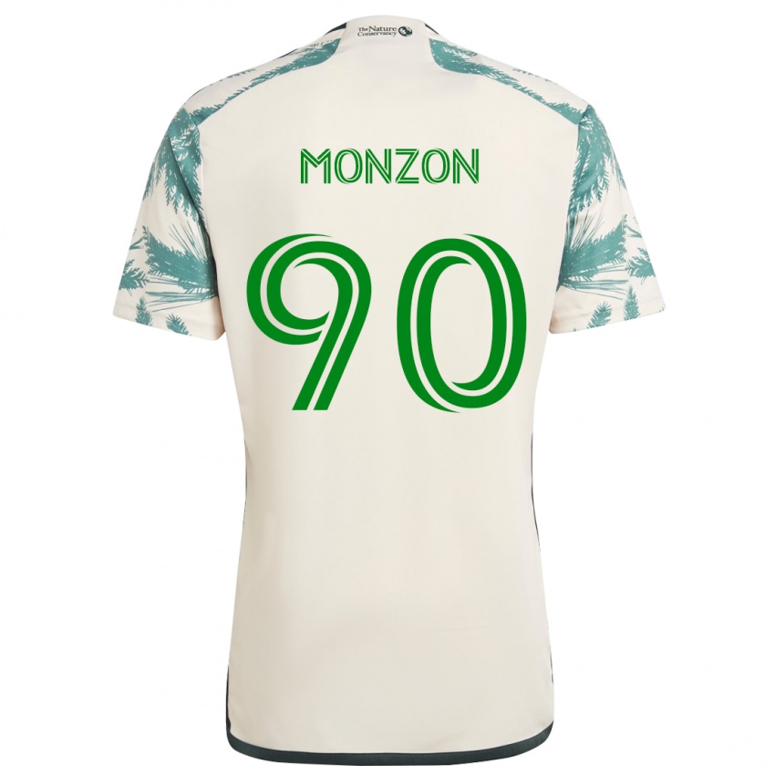 Barn Florián Monzón #90 Beige Brun Bortetrøye Drakt Trøye 2024/25 Skjorter T-Skjorte