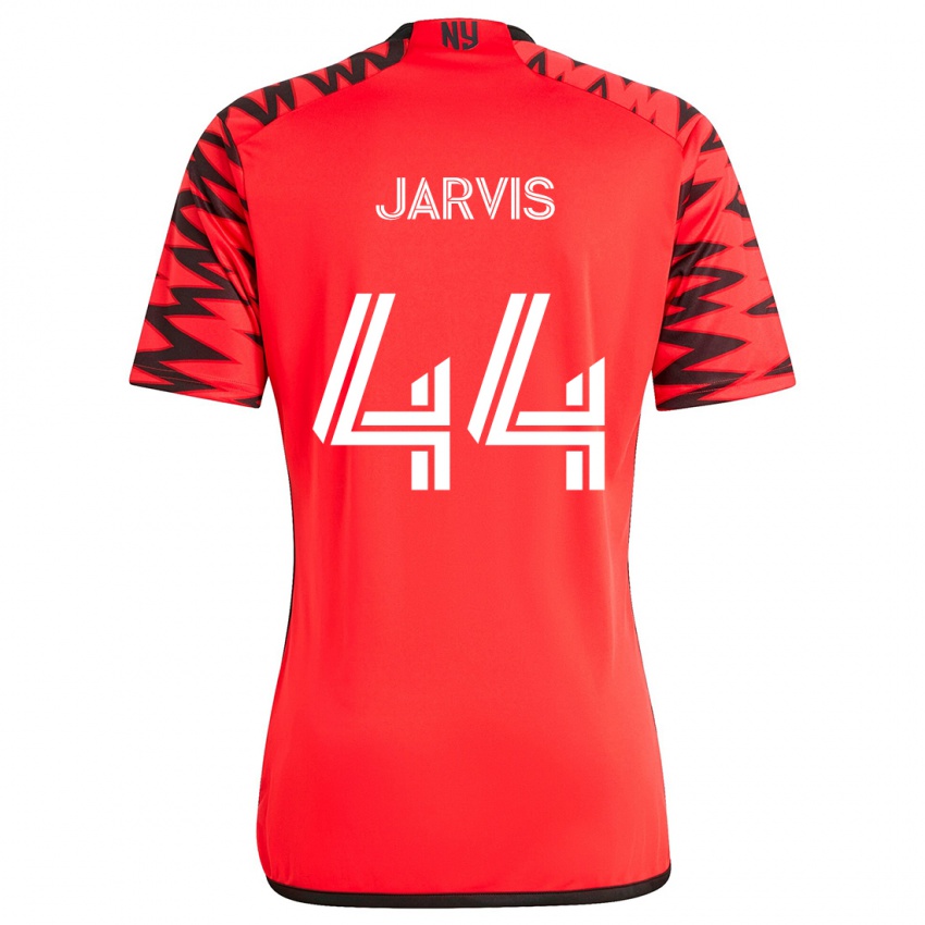 Barn Aiden Jarvis #44 Rød Svart Hvit Bortetrøye Drakt Trøye 2024/25 Skjorter T-Skjorte