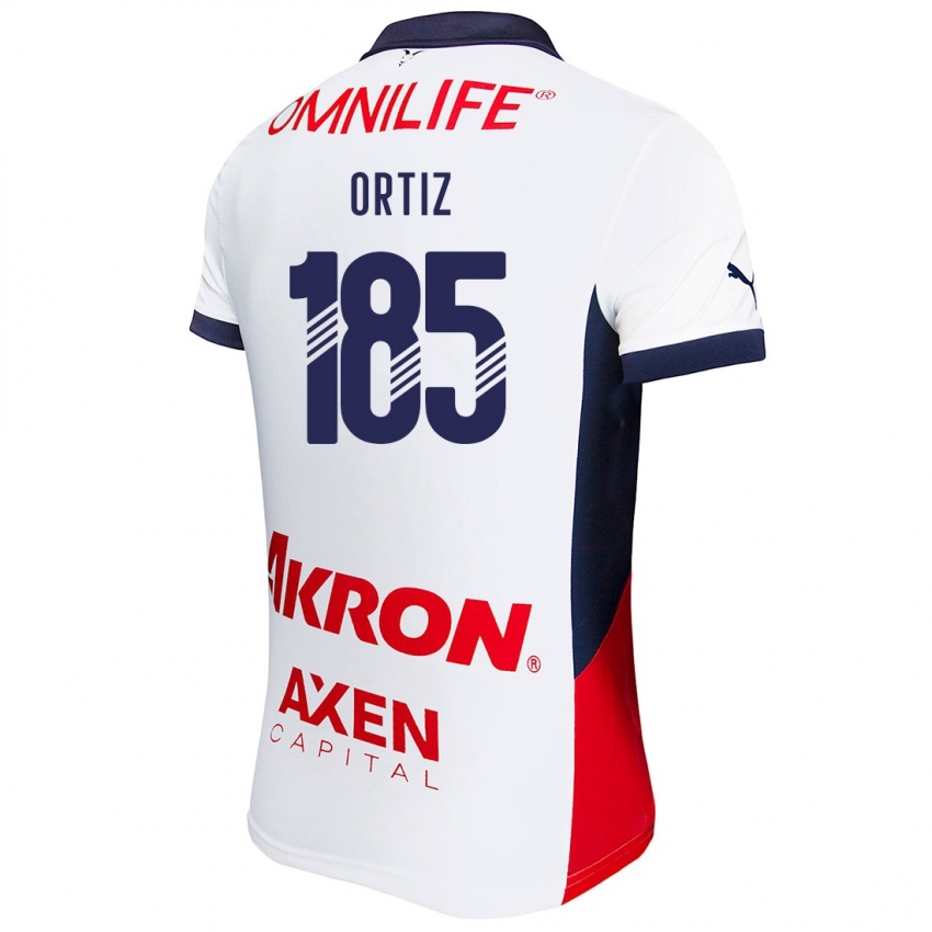 Barn Gibrán Ortiz #185 Hvit Rød Blå Bortetrøye Drakt Trøye 2024/25 Skjorter T-Skjorte