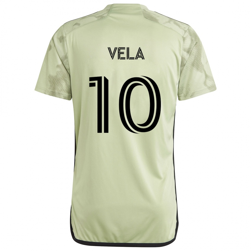 Mann Carlos Vela #10 Lysegrønn Bortetrøye Drakt Trøye 2024/25 Skjorter T-Skjorte