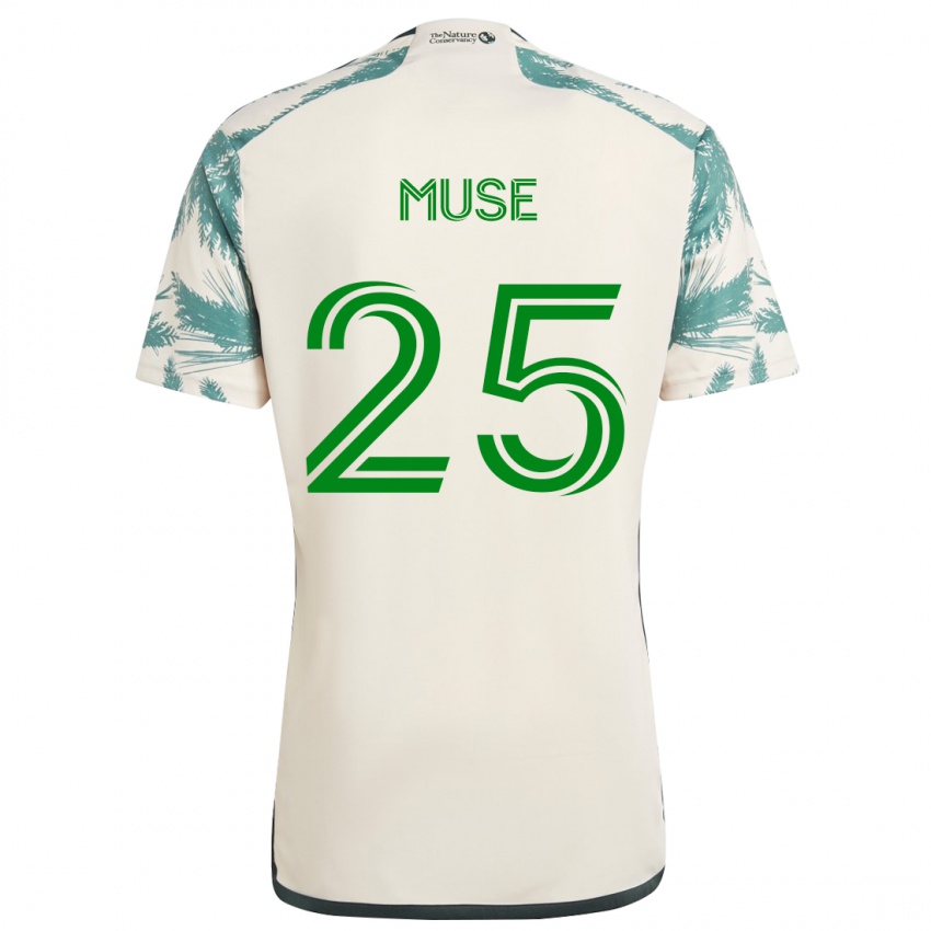 Mann Trey Muse #25 Beige Brun Bortetrøye Drakt Trøye 2024/25 Skjorter T-Skjorte