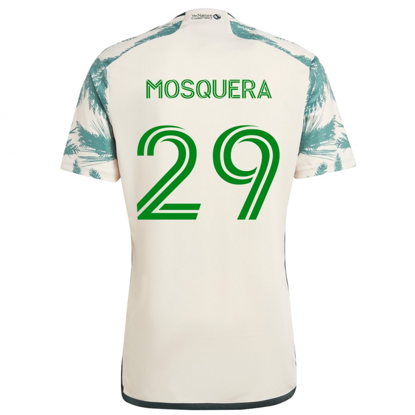 Mann Juan David Mosquera #29 Beige Brun Bortetrøye Drakt Trøye 2024/25 Skjorter T-Skjorte