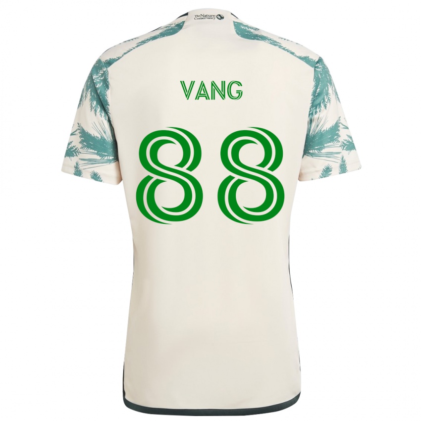 Mann Michael Vang #88 Beige Brun Bortetrøye Drakt Trøye 2024/25 Skjorter T-Skjorte