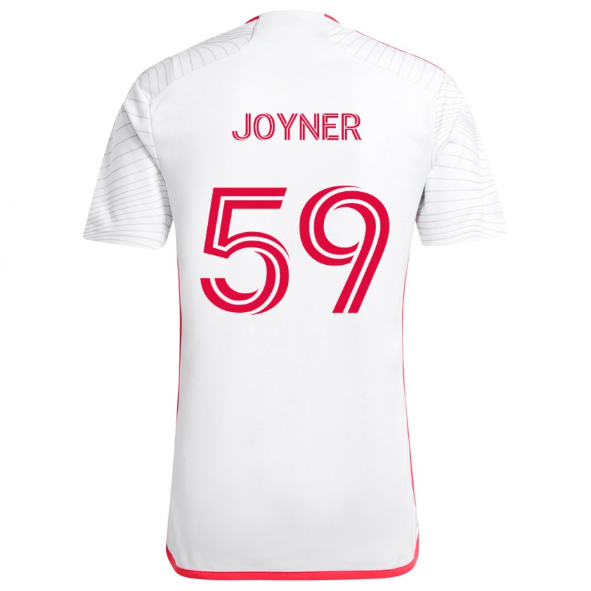 Mann Mykhi Joyner #59 Hvit Rød Bortetrøye Drakt Trøye 2024/25 Skjorter T-Skjorte