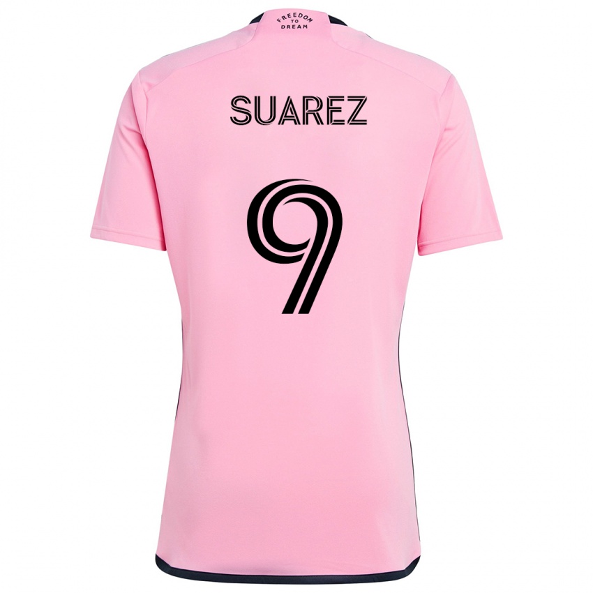 Dame Luis Suárez #9 Rosa Hjemmetrøye Drakt Trøye 2024/25 Skjorter T-Skjorte