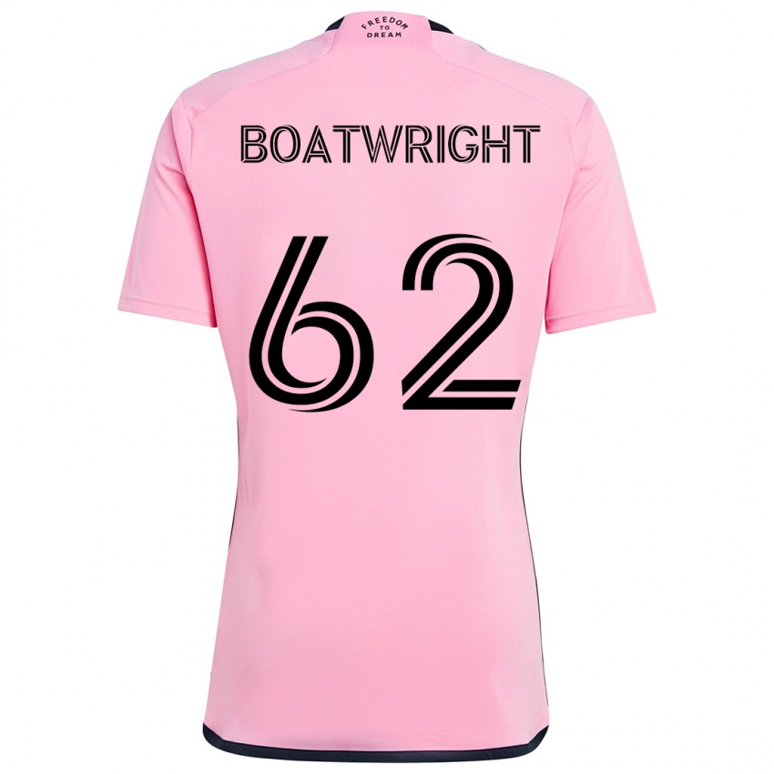 Dame Israel Boatwright #62 Rosa Hjemmetrøye Drakt Trøye 2024/25 Skjorter T-Skjorte