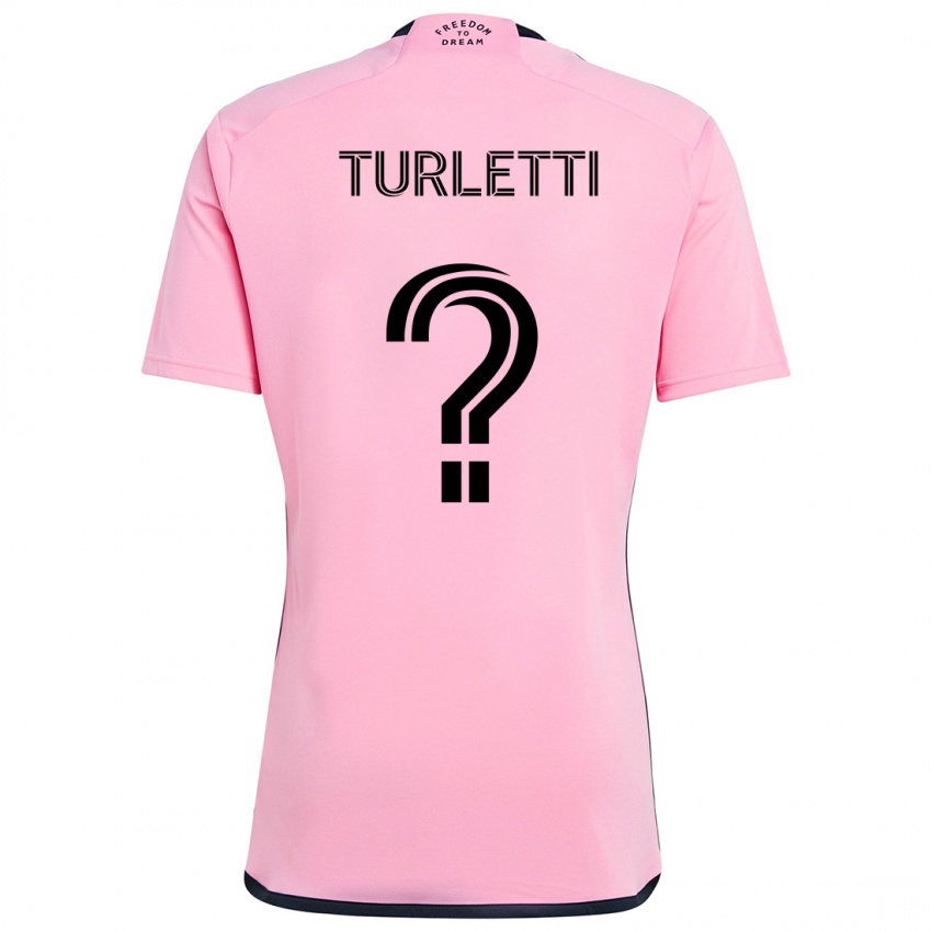 Dame Mateo Turletti #0 Rosa Hjemmetrøye Drakt Trøye 2024/25 Skjorter T-Skjorte