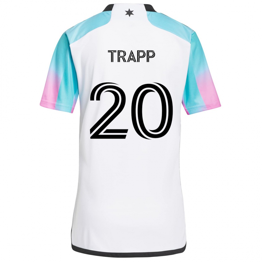 Dame Wil Trapp #20 Hvit Blå Svart Bortetrøye Drakt Trøye 2024/25 Skjorter T-Skjorte