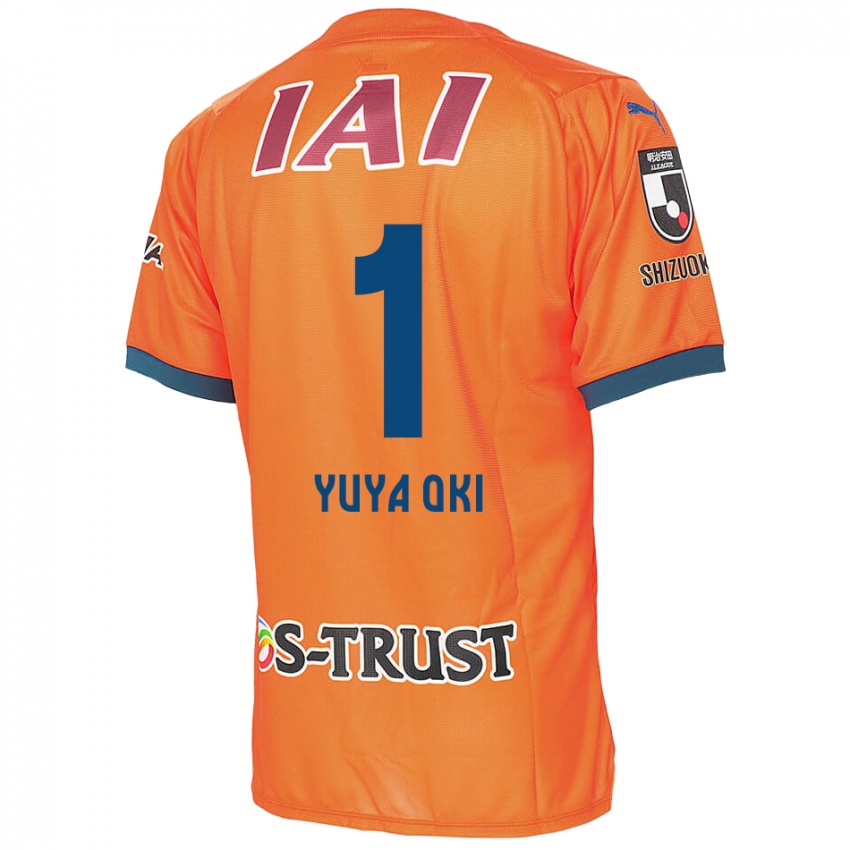 Barn Yuya Oki #1 Orange Blue Hjemmetrøye Drakt Trøye 2024/25 Skjorter T-Skjorte