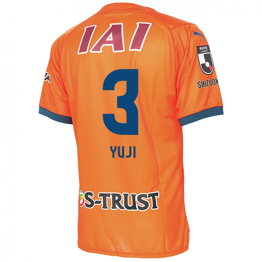 Barn Yuji Takahashi #3 Orange Blue Hjemmetrøye Drakt Trøye 2024/25 Skjorter T-Skjorte