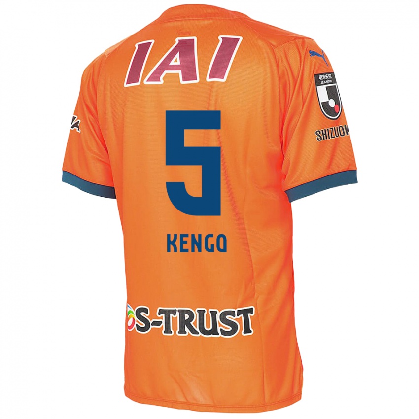 Barn Kengo Kitazume #5 Orange Blue Hjemmetrøye Drakt Trøye 2024/25 Skjorter T-Skjorte