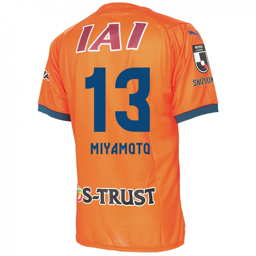 Barn Kota Miyamoto #13 Orange Blue Hjemmetrøye Drakt Trøye 2024/25 Skjorter T-Skjorte