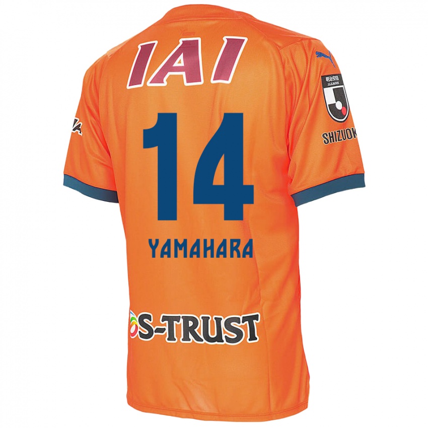 Barn Reon Yamahara #14 Orange Blue Hjemmetrøye Drakt Trøye 2024/25 Skjorter T-Skjorte