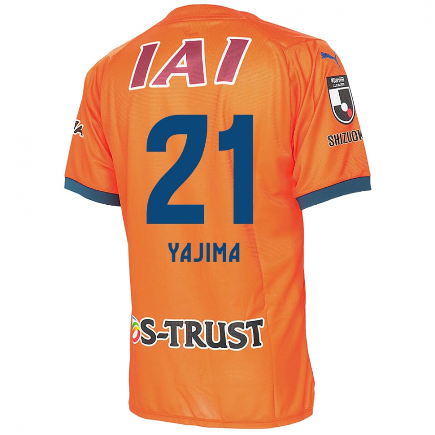 Barn Shinya Yajima #21 Orange Blue Hjemmetrøye Drakt Trøye 2024/25 Skjorter T-Skjorte