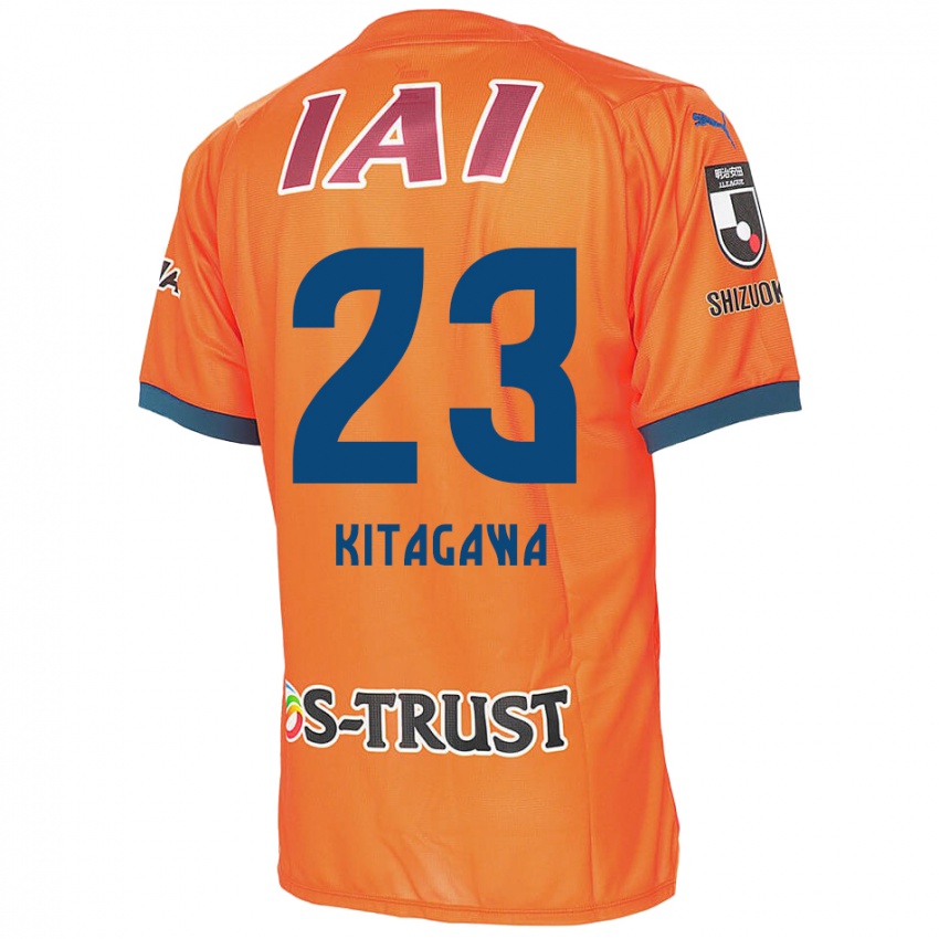 Barn Koya Kitagawa #23 Orange Blue Hjemmetrøye Drakt Trøye 2024/25 Skjorter T-Skjorte