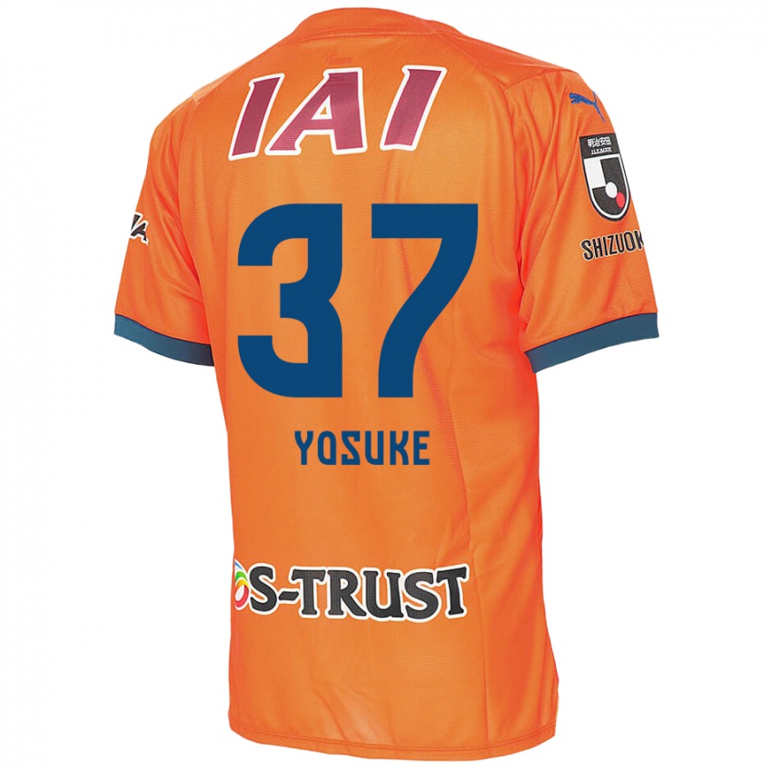 Barn Yosuke Morishige #37 Orange Blue Hjemmetrøye Drakt Trøye 2024/25 Skjorter T-Skjorte