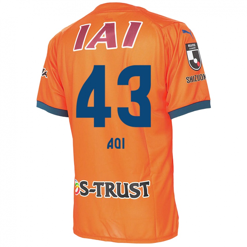 Barn Aoi Ando #43 Orange Blue Hjemmetrøye Drakt Trøye 2024/25 Skjorter T-Skjorte