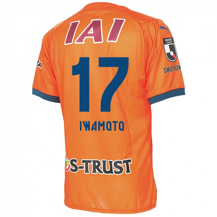 Barn Shogo Iwamoto #17 Orange Blue Hjemmetrøye Drakt Trøye 2024/25 Skjorter T-Skjorte