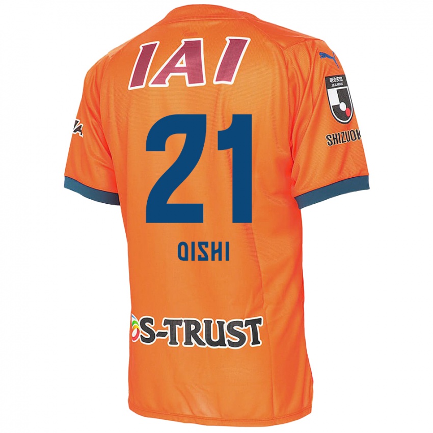 Barn Kaede Oishi #21 Orange Blue Hjemmetrøye Drakt Trøye 2024/25 Skjorter T-Skjorte