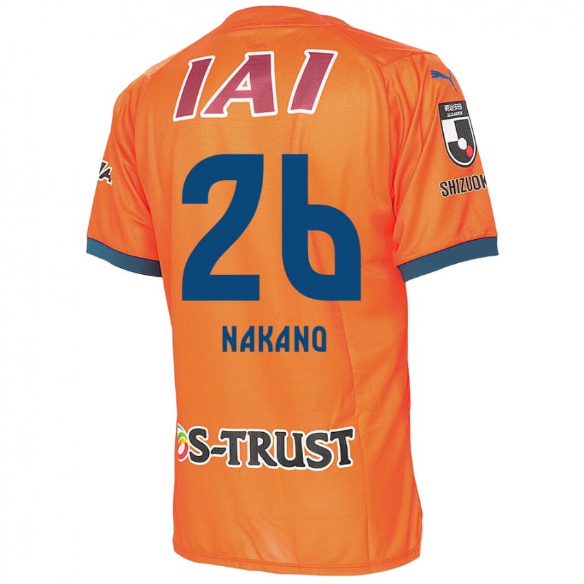 Barn Takeru Nakano #26 Orange Blue Hjemmetrøye Drakt Trøye 2024/25 Skjorter T-Skjorte