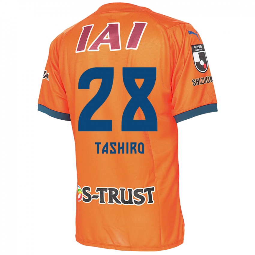 Barn Hiroto Tashiro #28 Orange Blue Hjemmetrøye Drakt Trøye 2024/25 Skjorter T-Skjorte