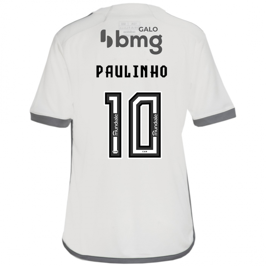 Barn Paulinho #10 Off White Bortetrøye Drakt Trøye 2024/25 Skjorter T-Skjorte