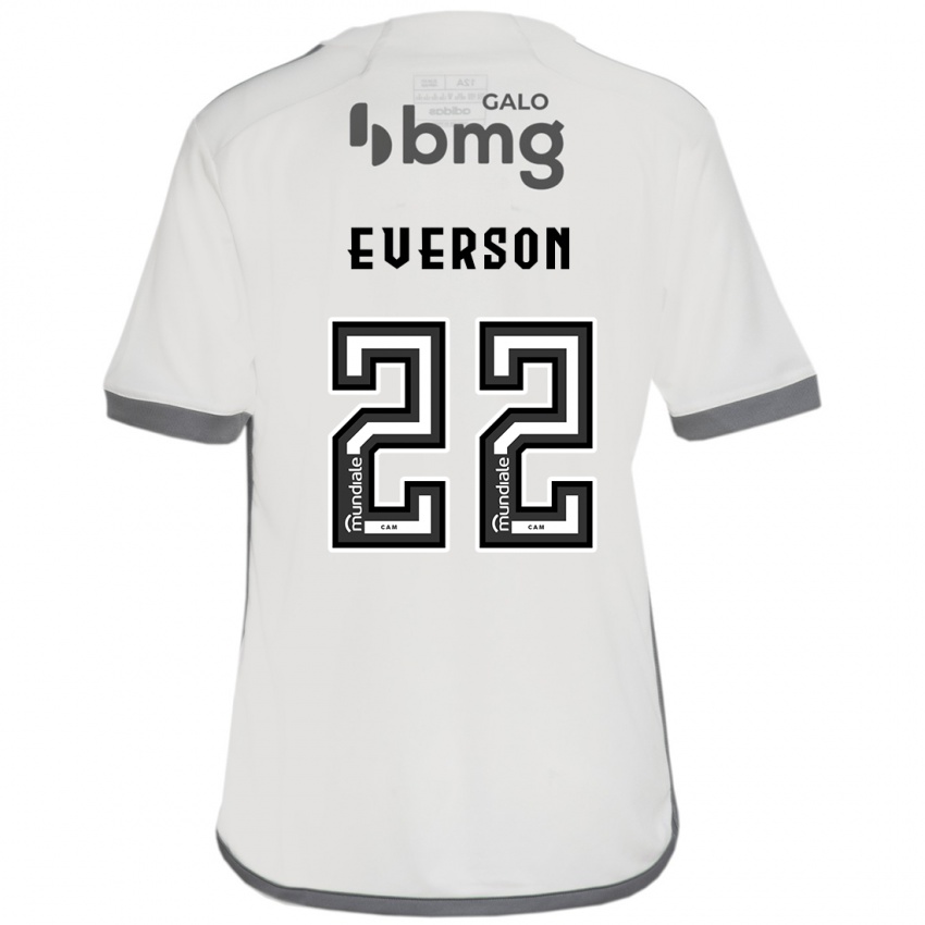 Barn Everson #22 Off White Bortetrøye Drakt Trøye 2024/25 Skjorter T-Skjorte